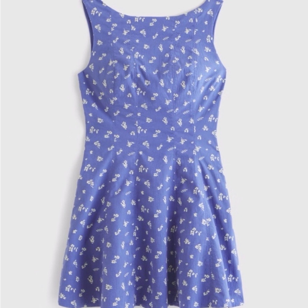 Abercrombie & Fitch Mila Blue Floral Mini Dress - Picture 3 of 3